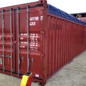 40′ open top containers
